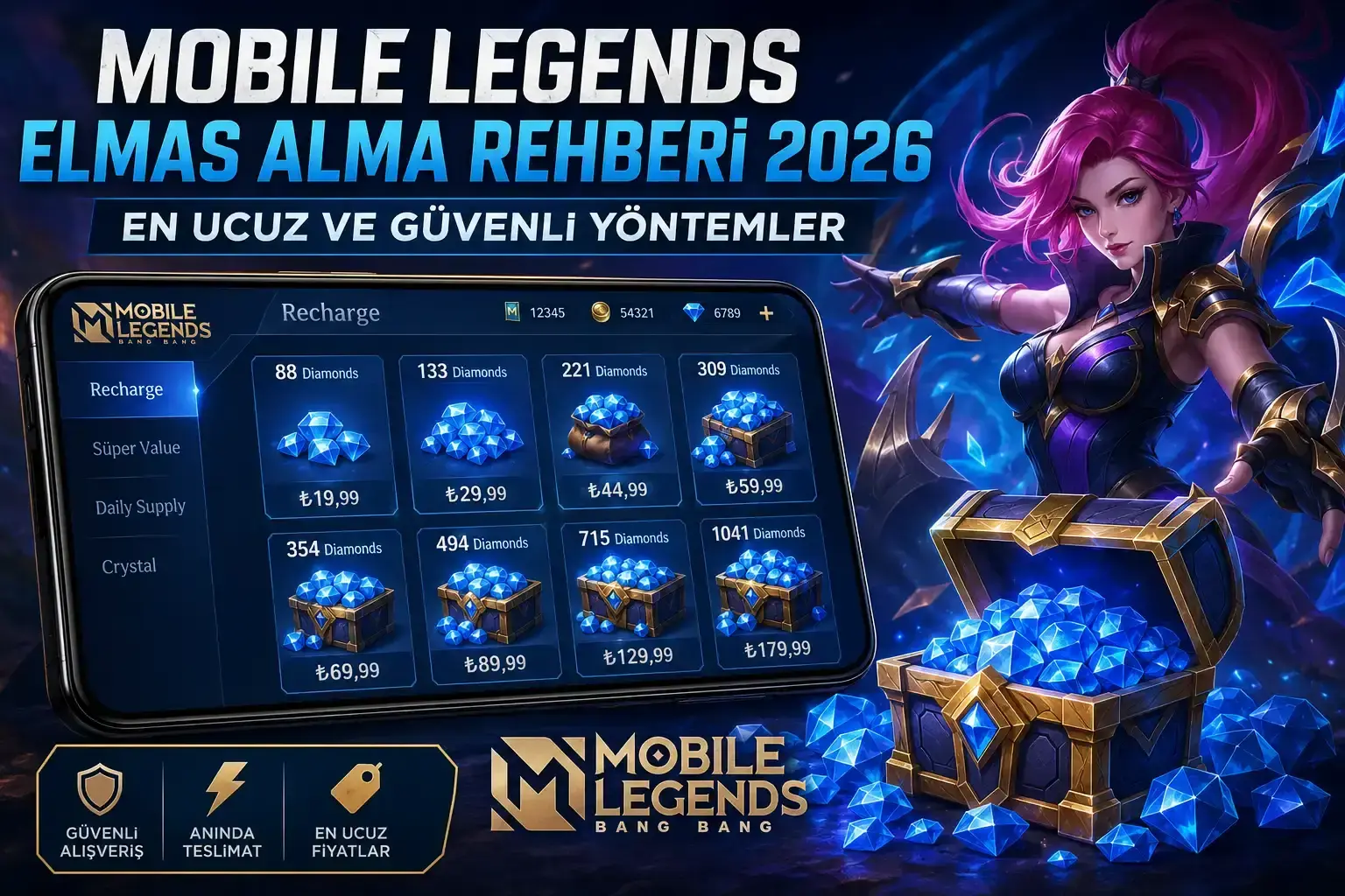 Mobile Legends Elmas Alma Rehberi 2026
