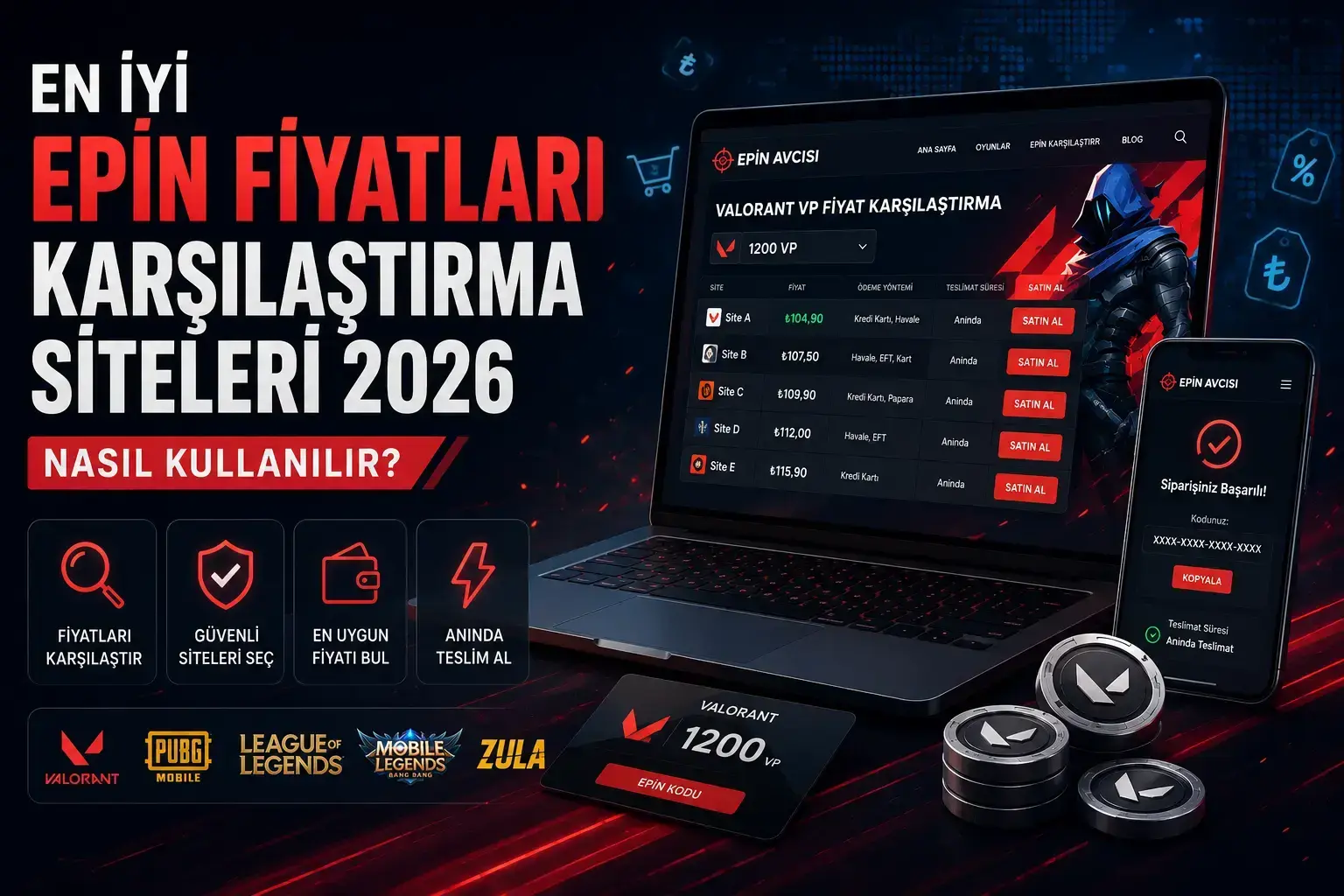 En İyi Epin Fiyatları Karşılaştırma Siteleri 2026 — Nasıl Kullanılır?